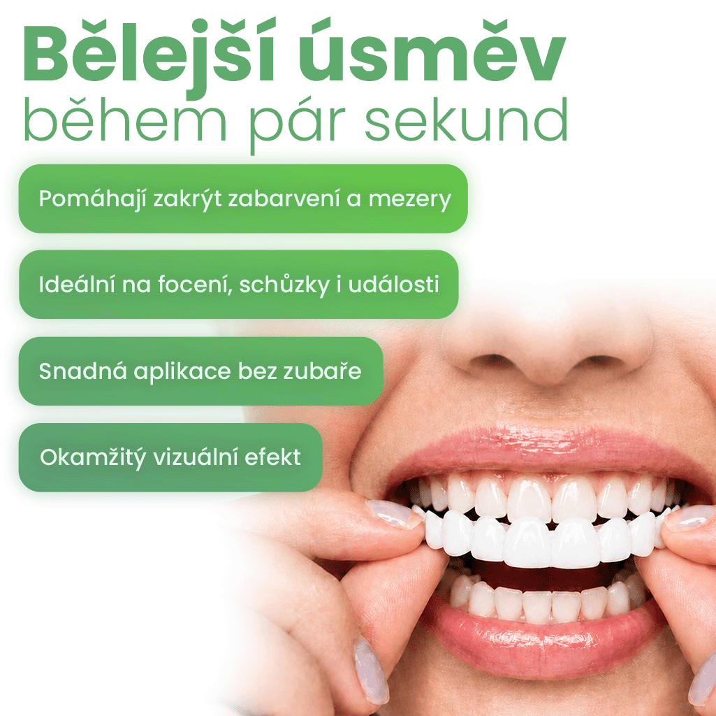Estetické nasazovací zuby pro okamžitě krásný bílý úsměv